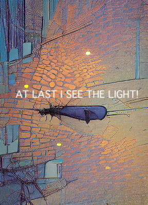 you draw the bomb in the past position. the card mocks a eureakan moment of epiphany just before impact. perhaps it is impact?